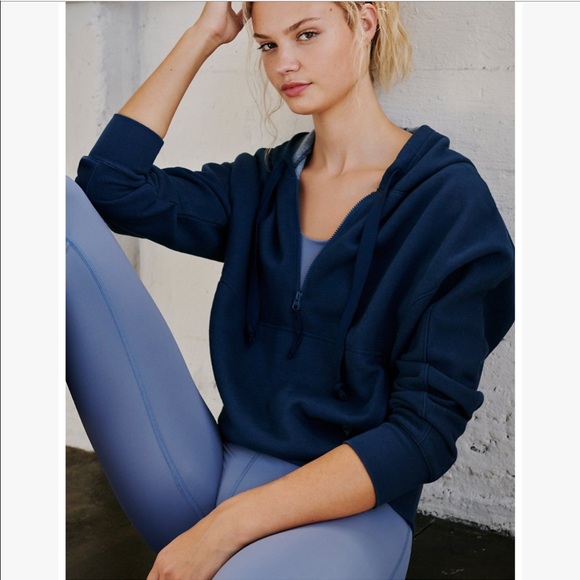 Free People Movement Think Future Fleece Hoodie Sweatshirt - Picture 1 of 6